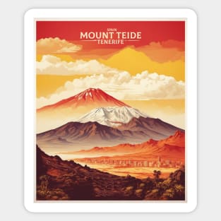 Mount Teide Spain Travel Tourism Retro Vintage Sticker